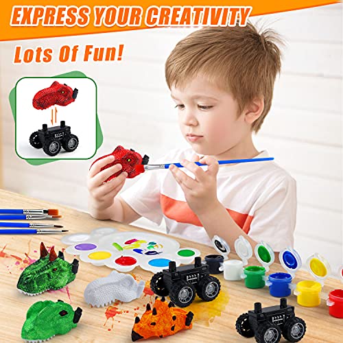 CRAFTBARN - Painting Kits for Kids Ages 4-8 | Craft Paint Set for Boys & Girls Ages 3-5 | Dinosaur Theme Children’s Paint with Water Kit Ages 6-8 